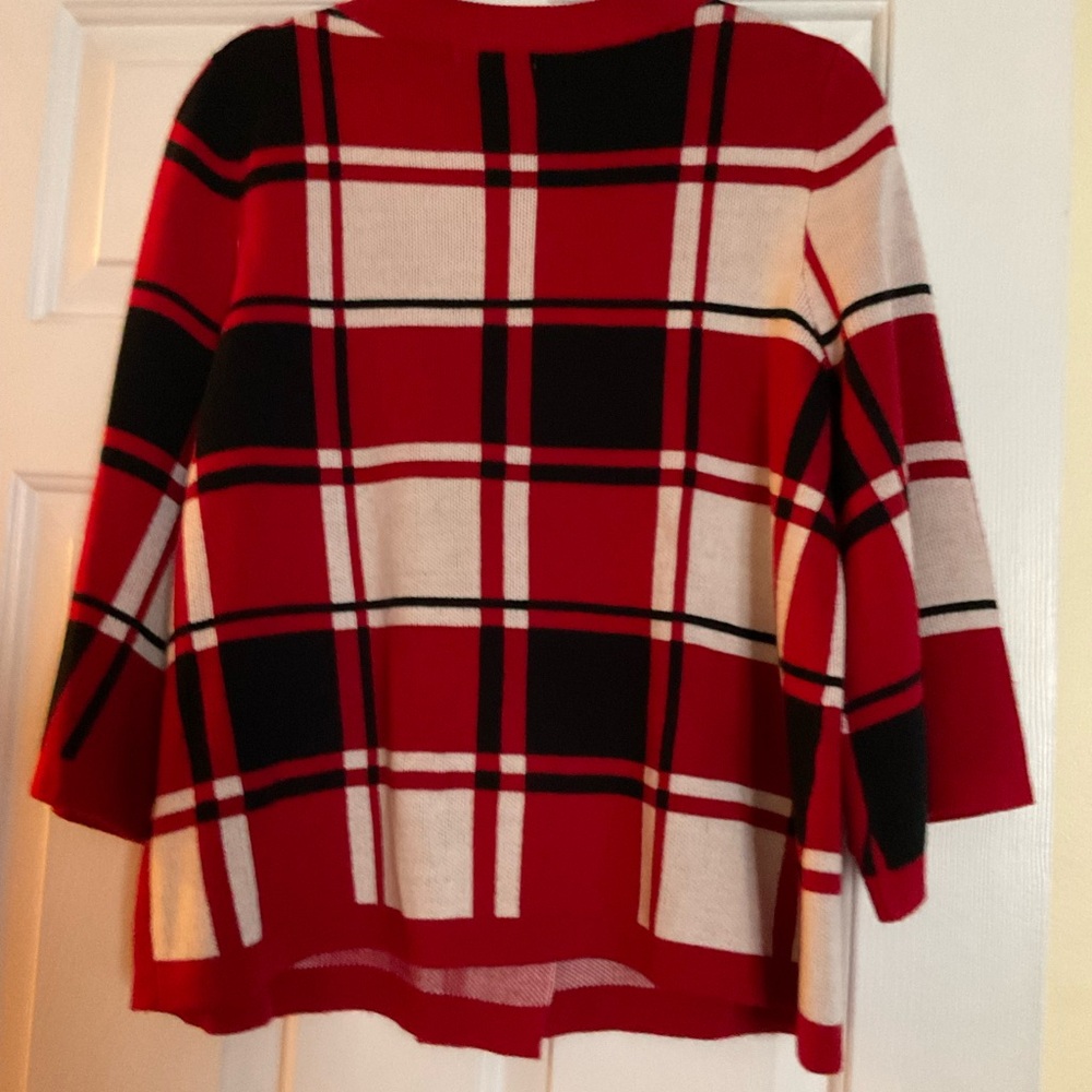 Red, black and white beautiful sweater